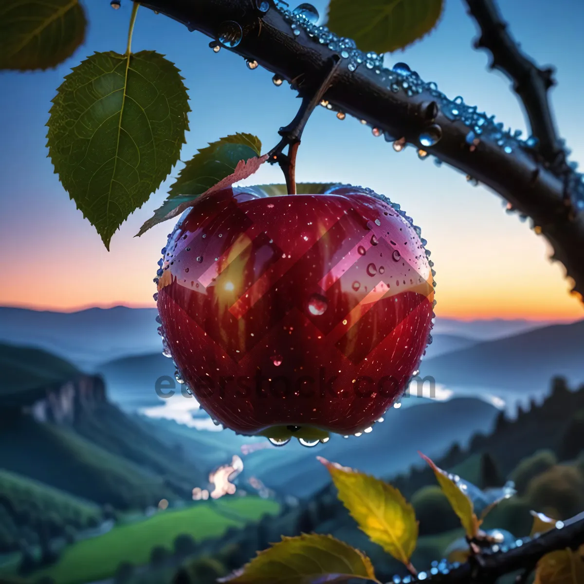 Picture of Delicious Red Apple - Healthy and Fresh Fruit