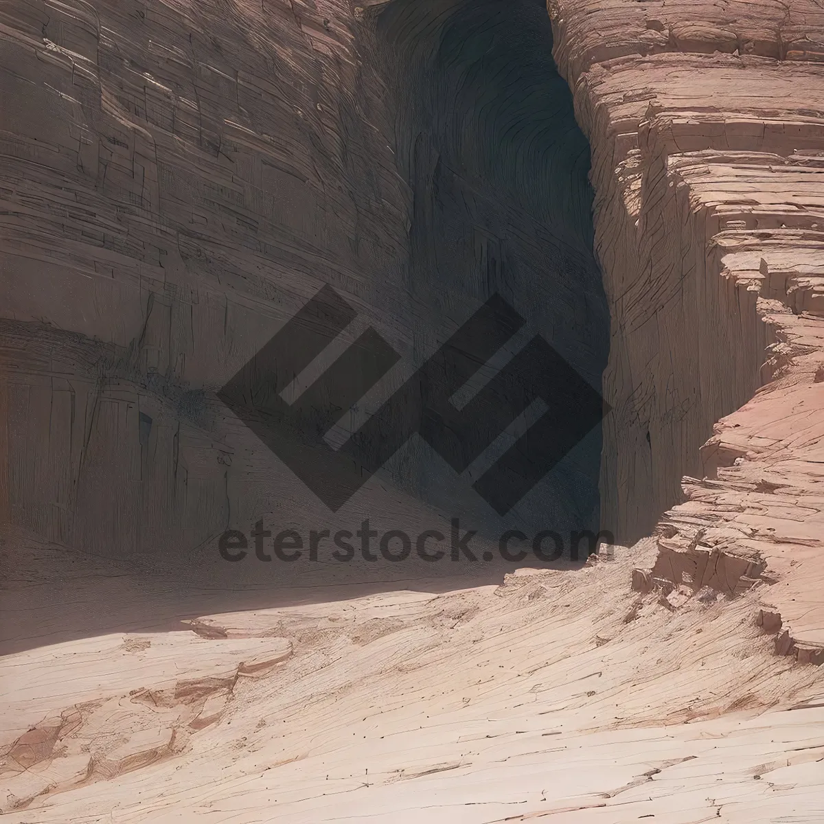 Picture of Ancient Cliff Dwelling in Desert Canyon