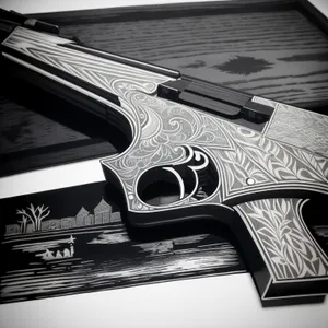 Black Desert Firearm: Revolver pistol - Metal weapon for protection
