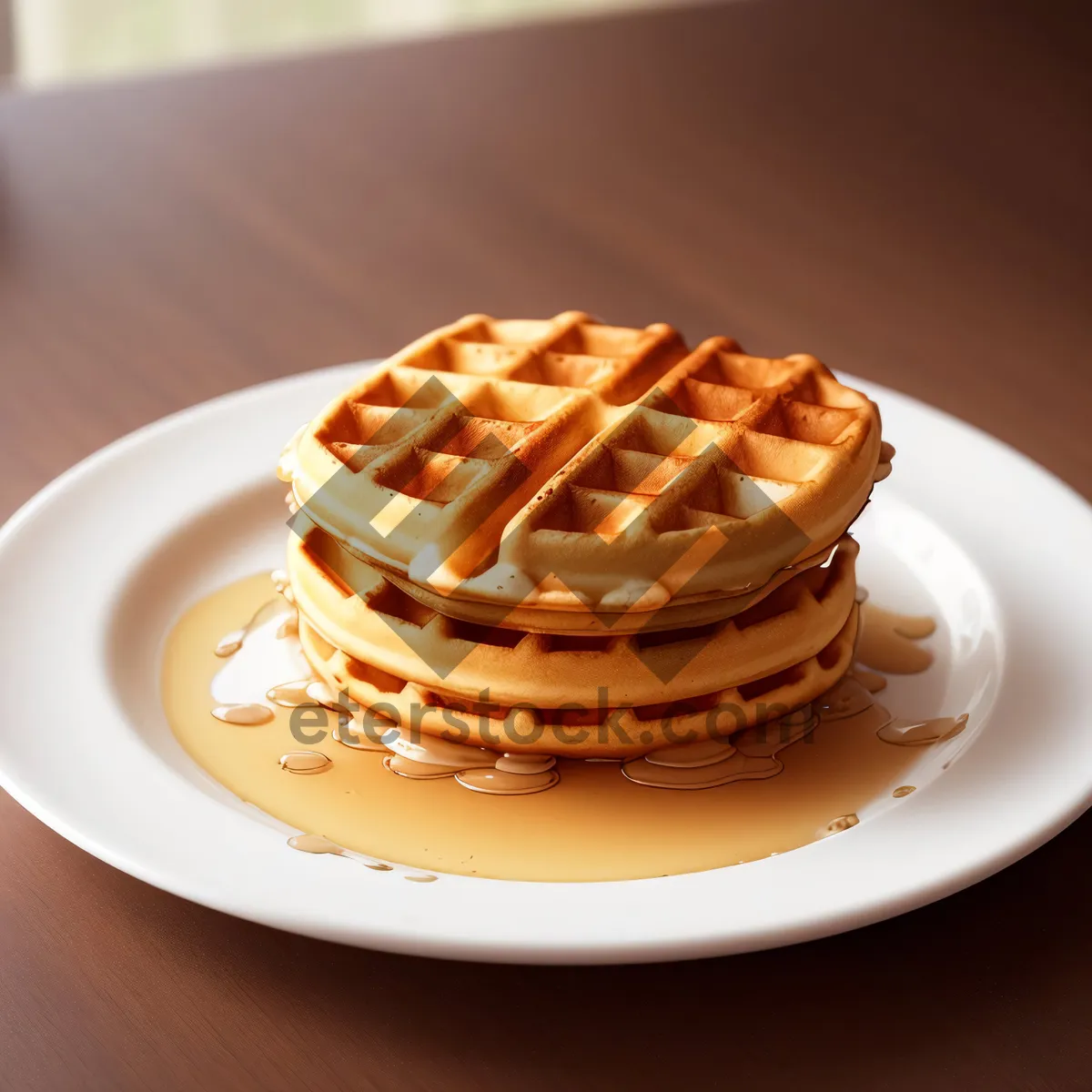 Picture of Delectable morning pastry with coffee and chocolate sauce