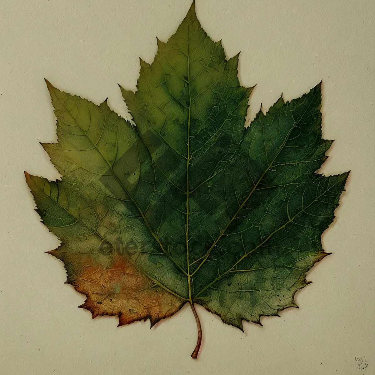 Picture of Vibrant Autumn Maple Leaf Decoration