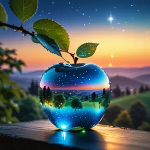 Glass holiday vase decoration globe ball