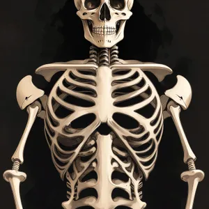Anatomical Human Skeleton - 3D X-Ray Visualization