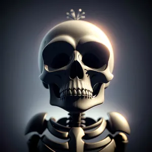 Eerie Pirate Skull Sculpture Symbolizing Death and Horror