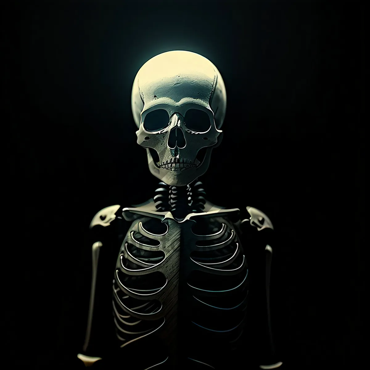 Picture of Spooky Skeleton Light Bulb Sculpture