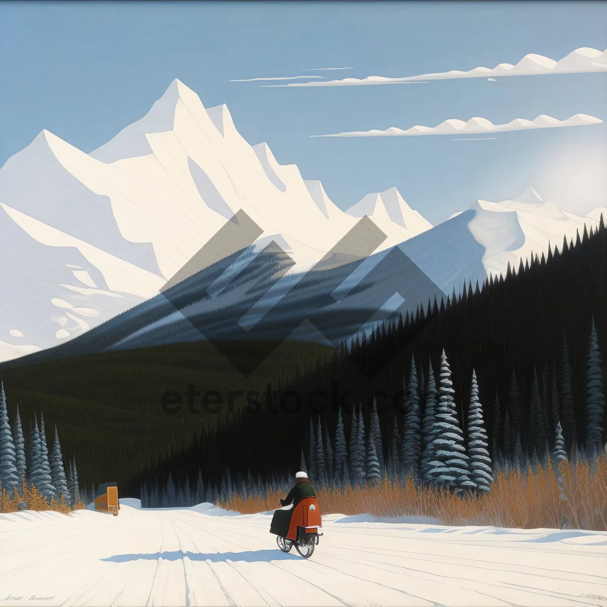 Picture of Winter Holiday Mountain Landscape Ski Resort