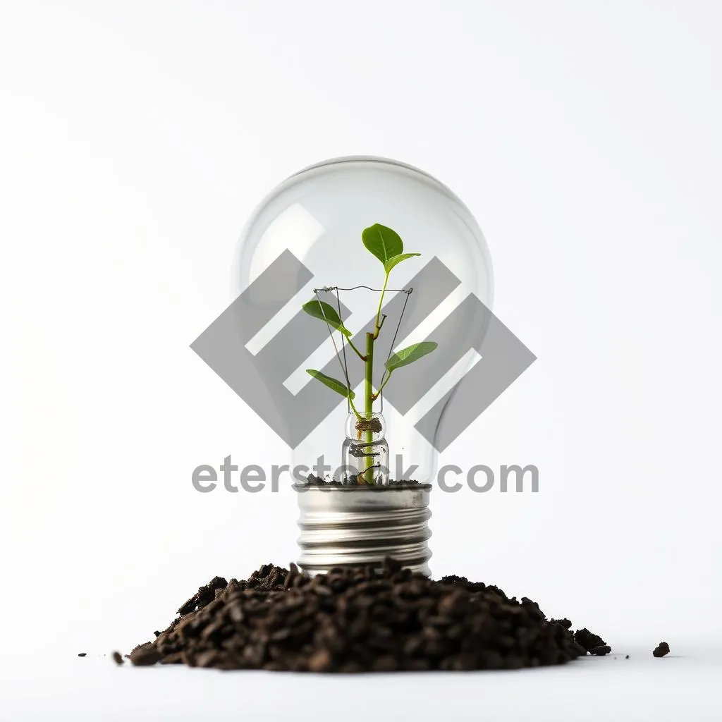 Picture of 3D Glass Lamp Bulb Idea Energy