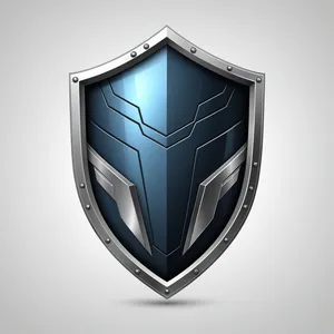 Shiny shield icon design