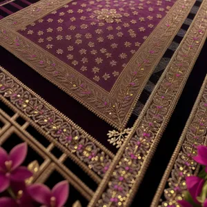 Ancient Arabesque Prayer Rug: Exquisite Floor Cover