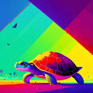 Colorful Rainbow Curve Graphic Art Wallpaper