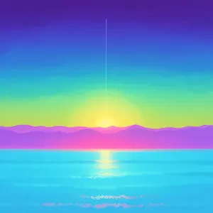 Vibrant Summer Horizon Over Clear Countryside