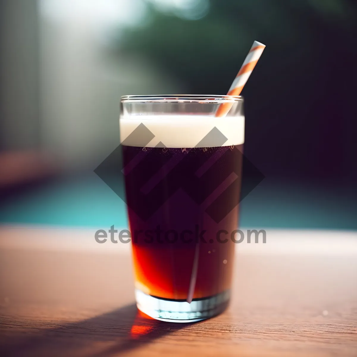 Picture of Refreshing Citrus Cocktail in Clear Glass Mug