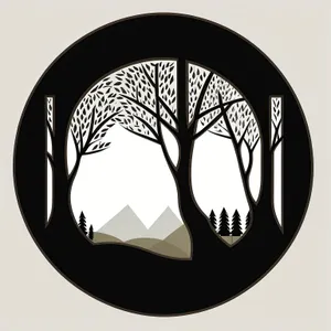 Shiny Black Round Button Icon: Symbol of Design