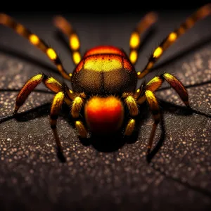 Barn Spider - Creepy Arachnid with Hairy Legs