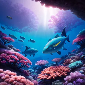 Vibrant Coral Reef teeming with Marine Life