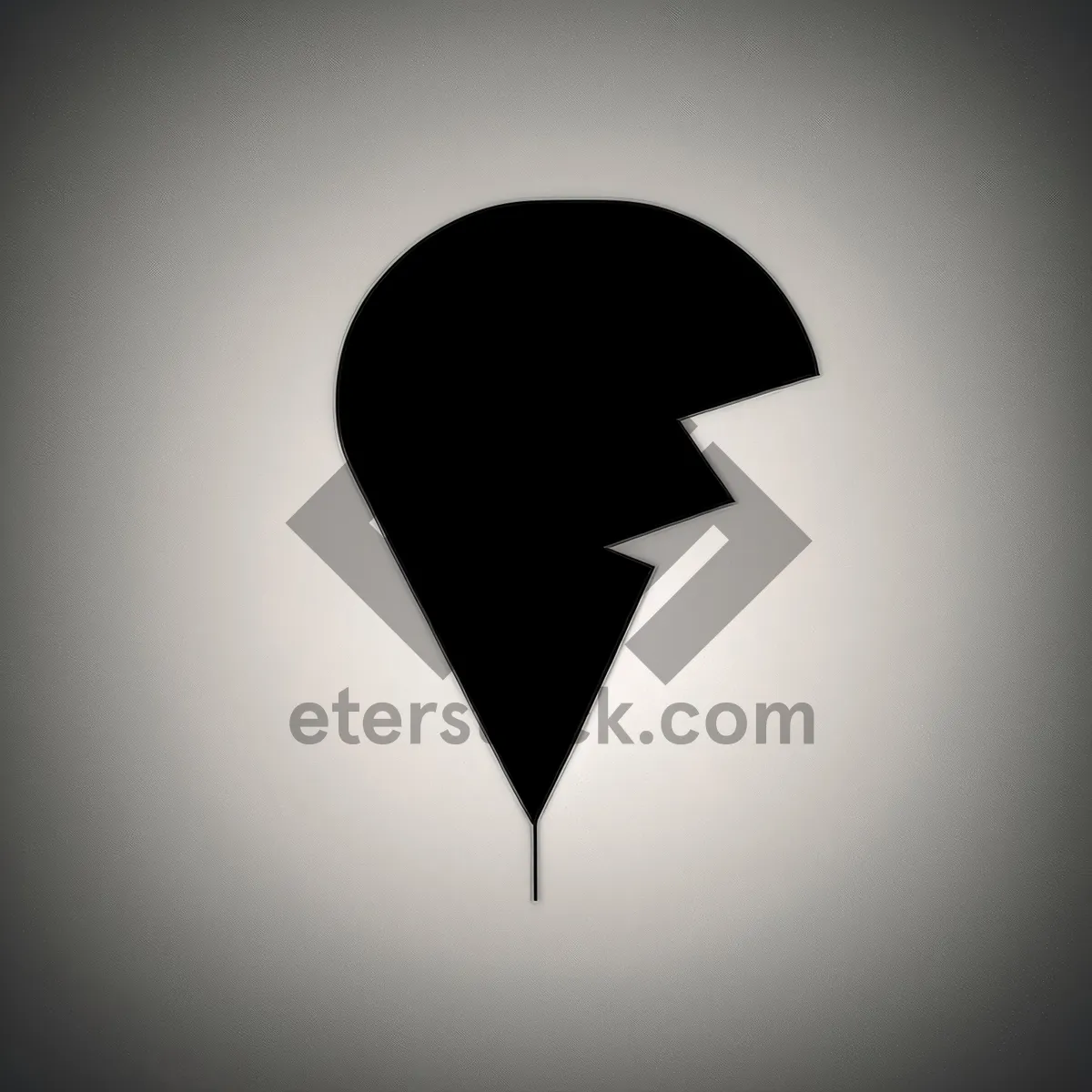 Picture of Black Gem Symbol Graphic Icon