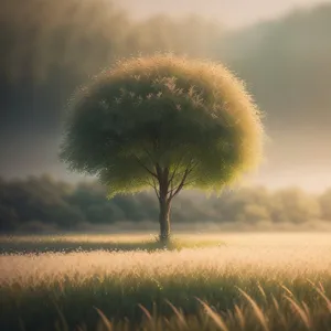 Golden Wheat Field beneath Blue Sky