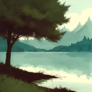 Tropical Lakeside Serenity