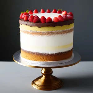 Delicious Strawberry Chocolate Cake with Creamy Center