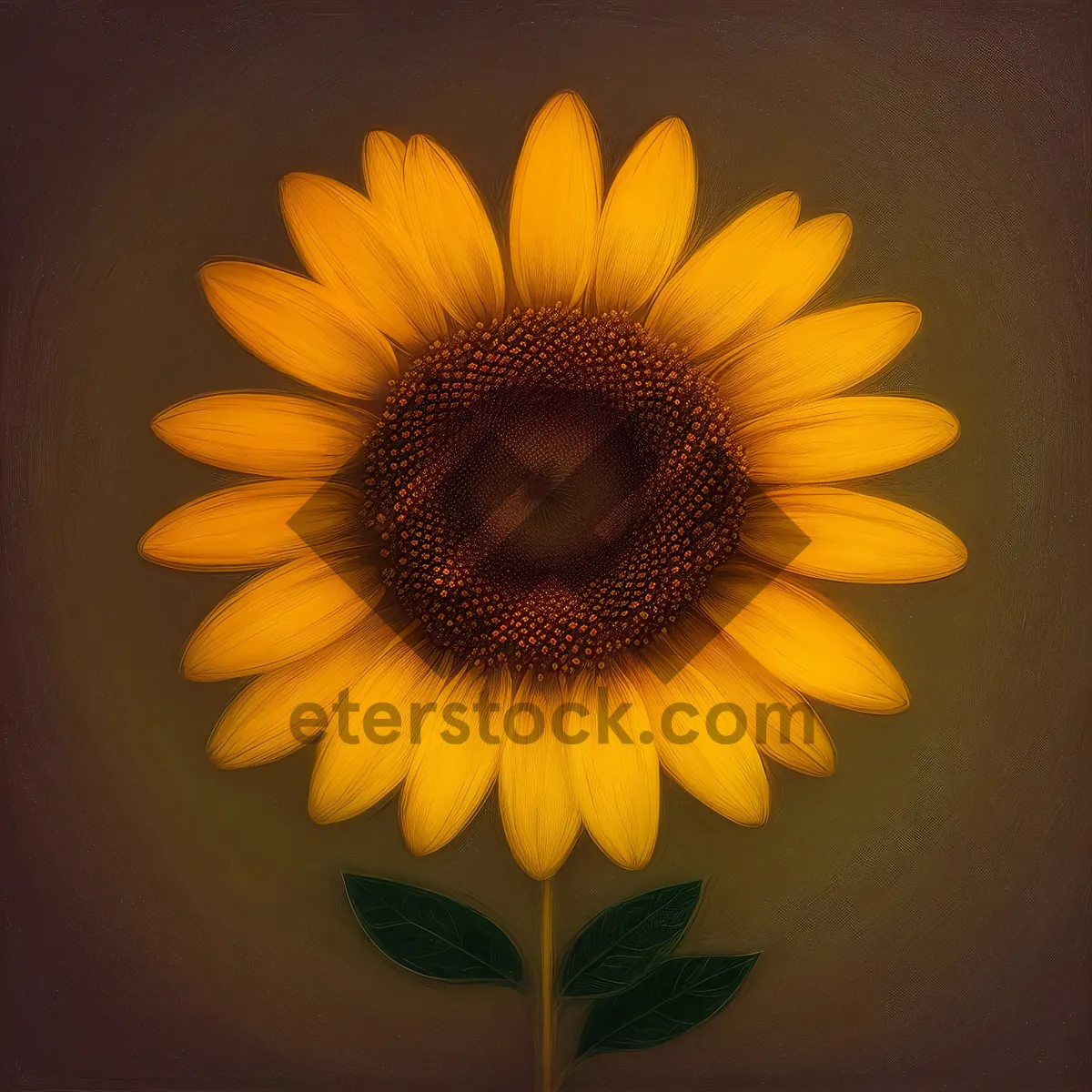 Picture of Vibrant Sunflower Blooming in Sunny Field