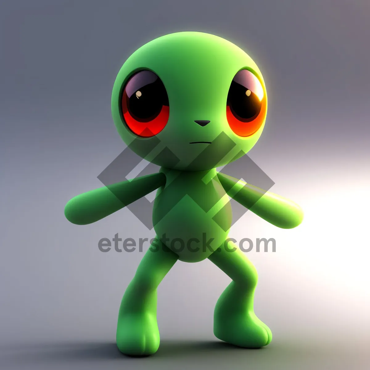 Picture of 3D Cartoon Briefcase Render - Human Buddy