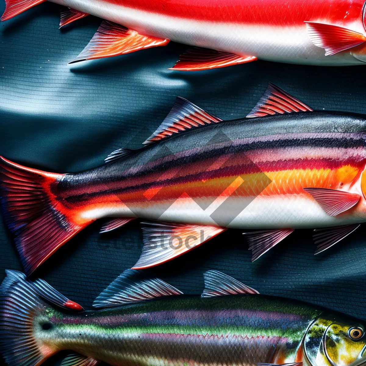 Picture of Fresh Seafood Feast: Snapper, Tuna, and Fisherman's Delight