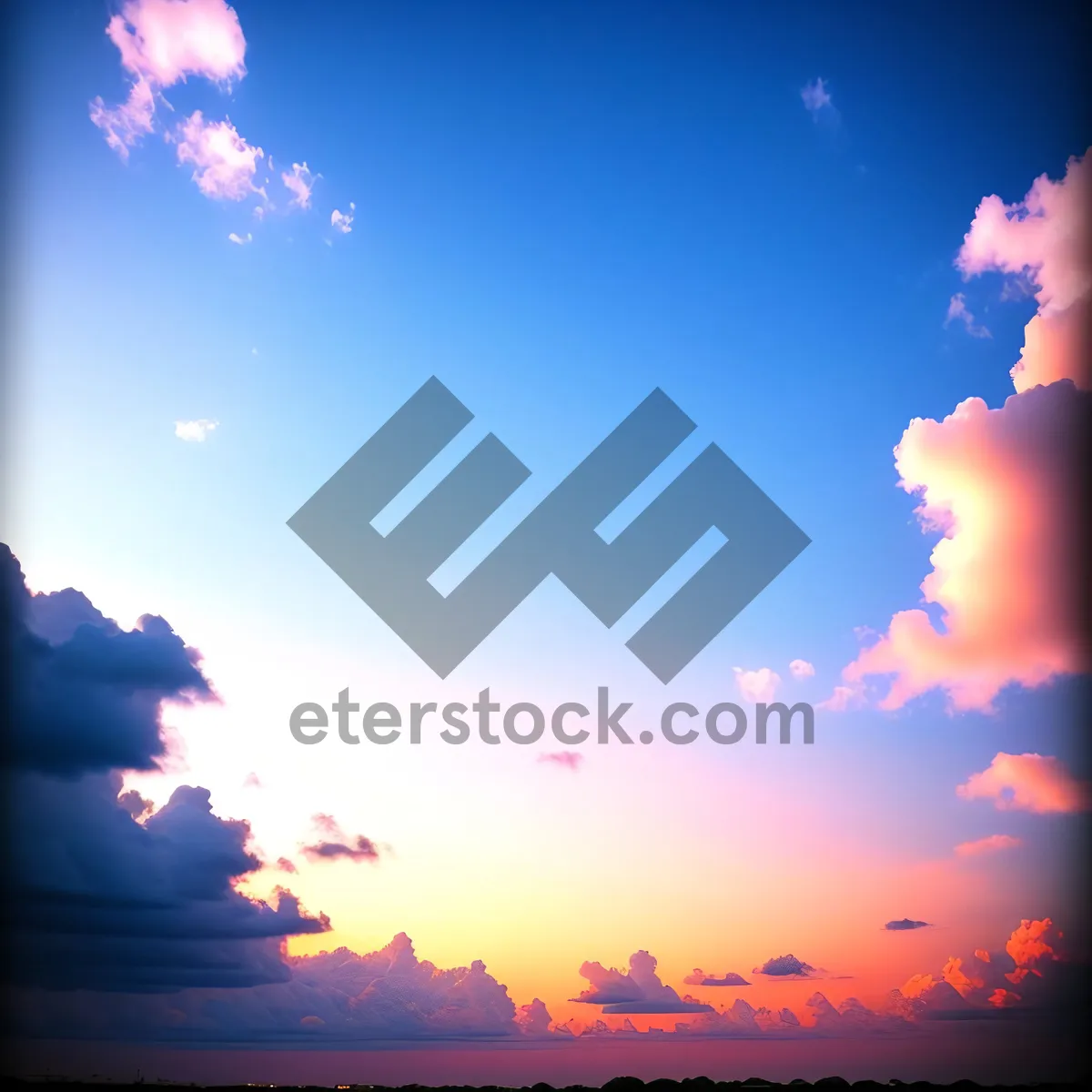 Picture of Vibrant Summer Sky with Clear Blue Hues