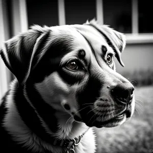 Playful Dalmatian Puppy on Leash: Adorable Domestic Canine