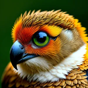 Colorful Exotic Bird Close-Up