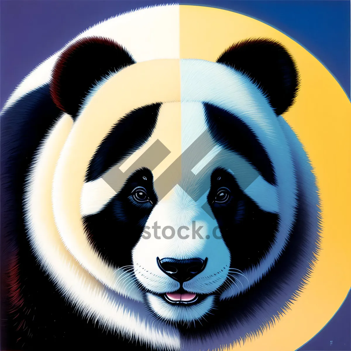 Picture of Black Pirate Panda Mask - Face Covering Disguise