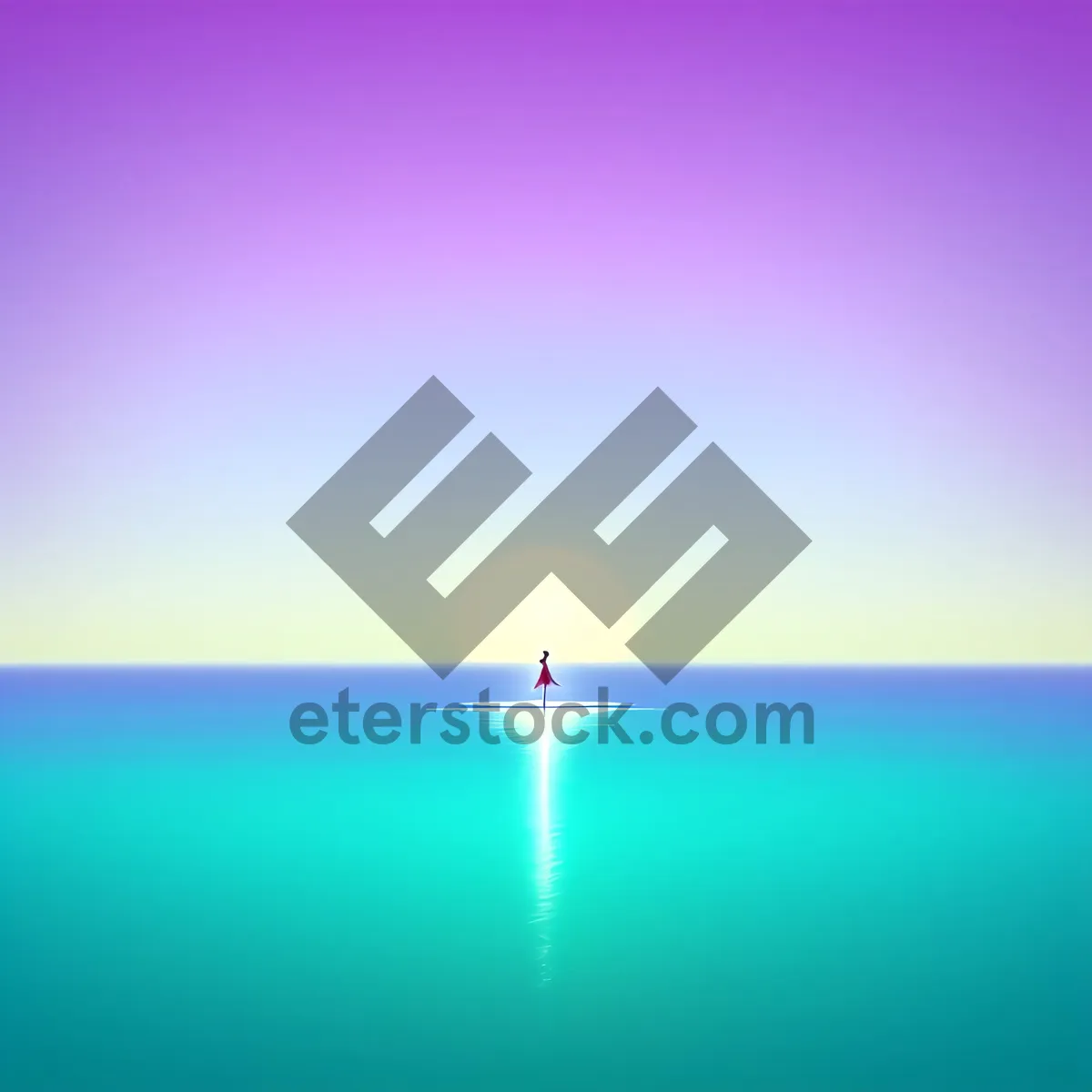 Picture of Vibrant Sunlight over Clear Seaside Horizon