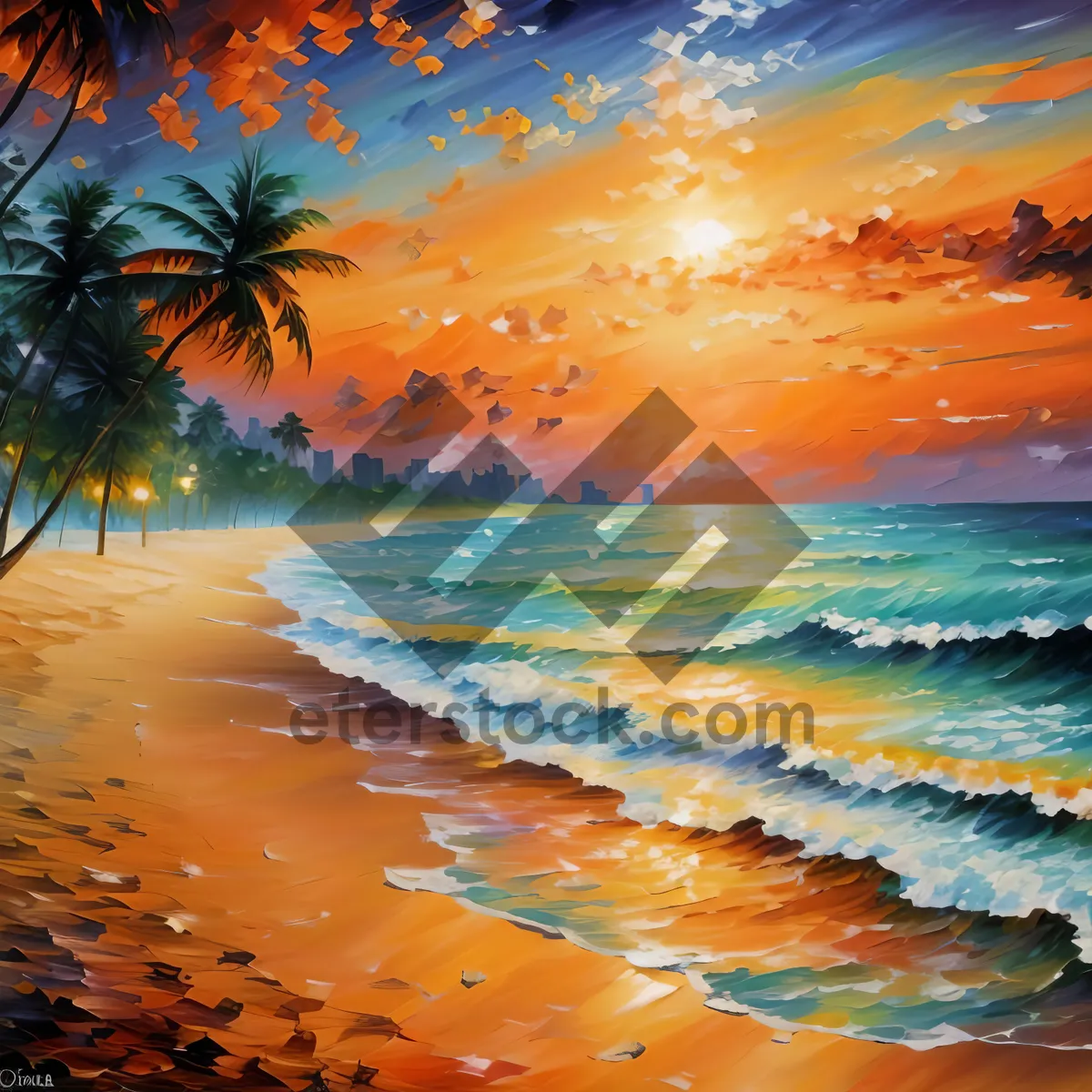 Picture of Tranquil Sunset on Tropical Beach