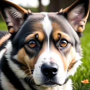 Adorable Canine Companion: Border Collie Shepherd Dog