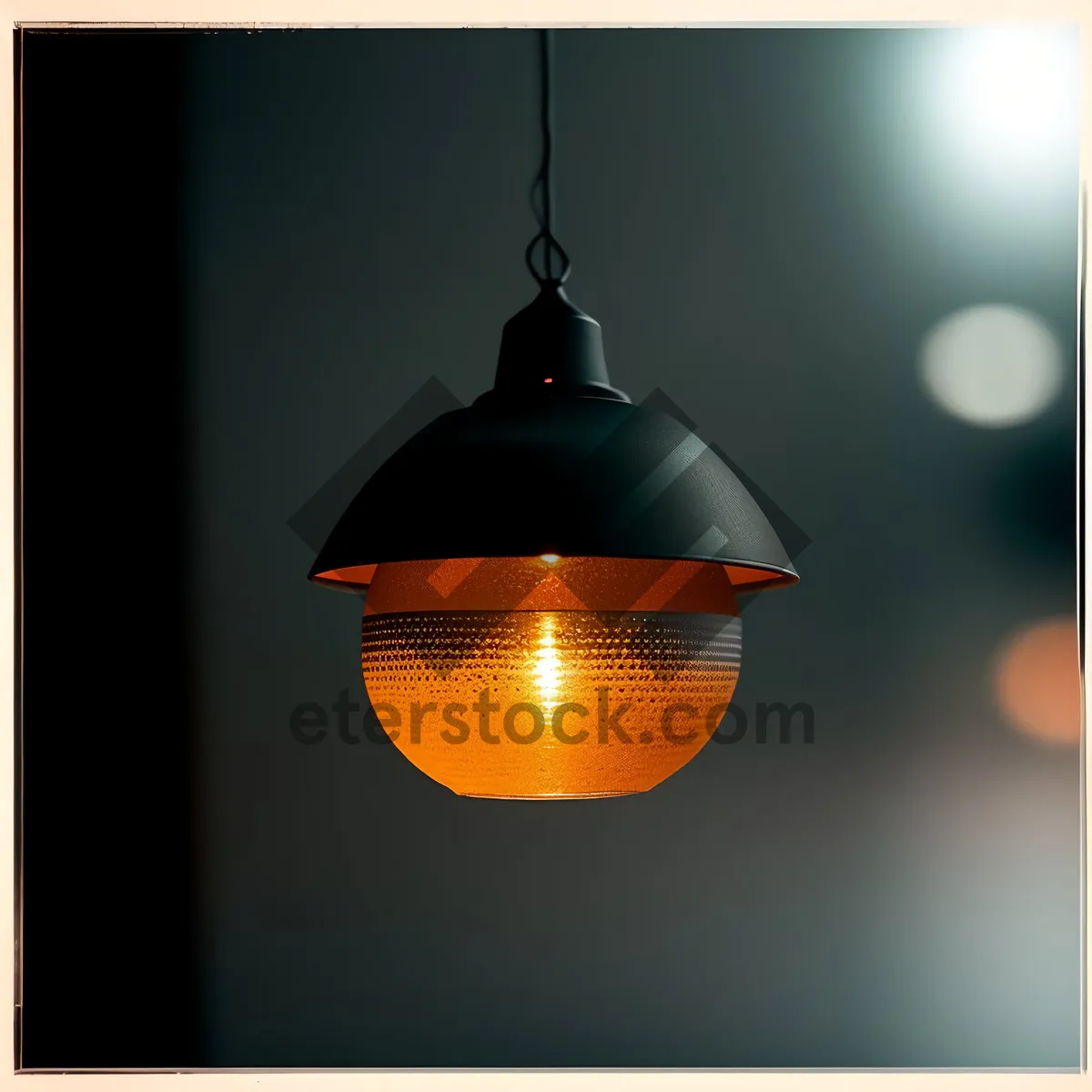 Picture of Festive Golden Glass Lampshade Decoration for Winter Celebrations