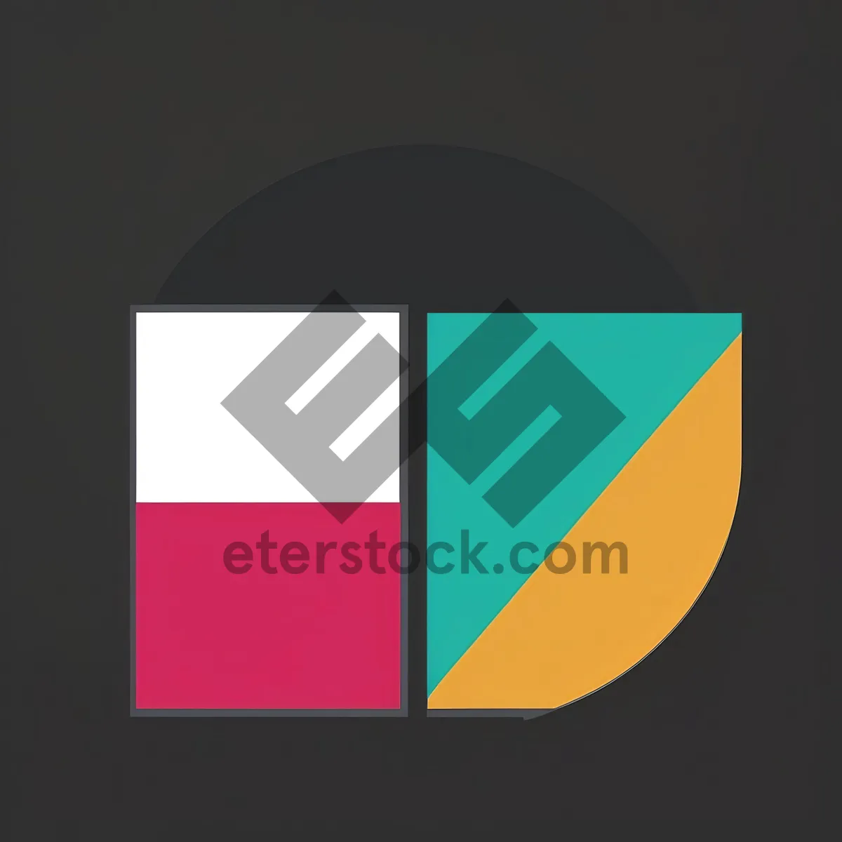 Picture of 3D Graphic Design Symbol in Shape Sign