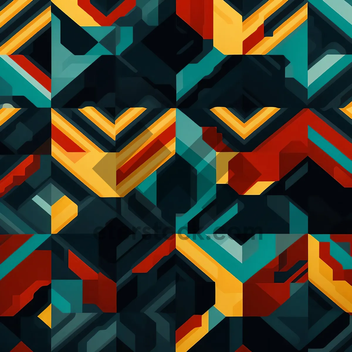 Picture of Colorful mosaic flag design - France symbol illustration.