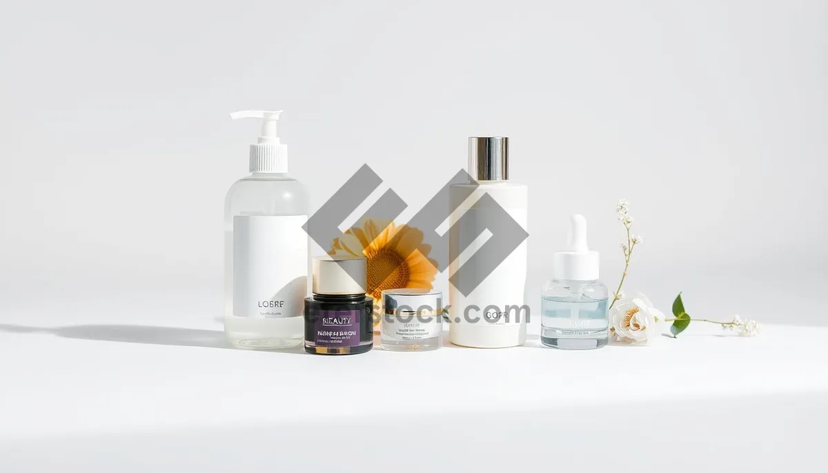 Picture of Spa relaxation bath products in glass bottles