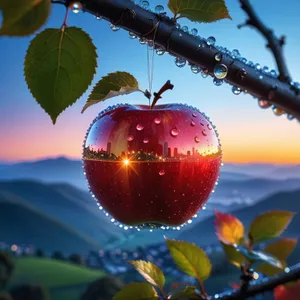 Delicious holiday apple ornament decoration