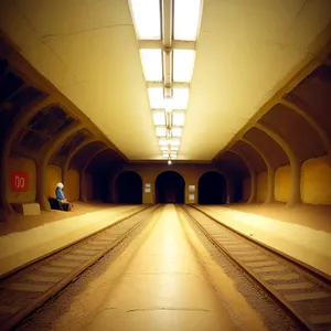 Urban Underground Transit Hub Passage