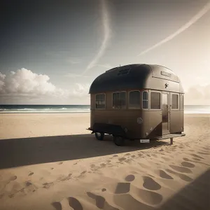 Sunset Camper by the Beach