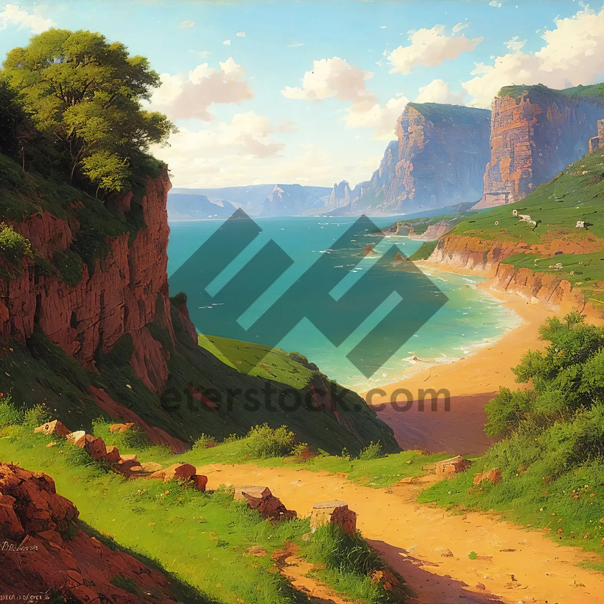 Picture of Majestic Coastal Canyon Sunset