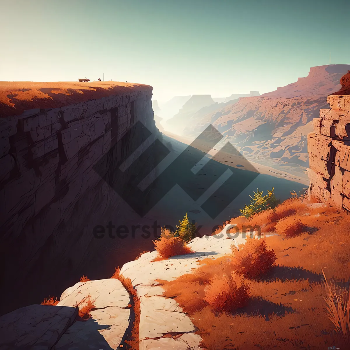 Picture of Vast Canyon Gorge: Majestic Southwest Landscape