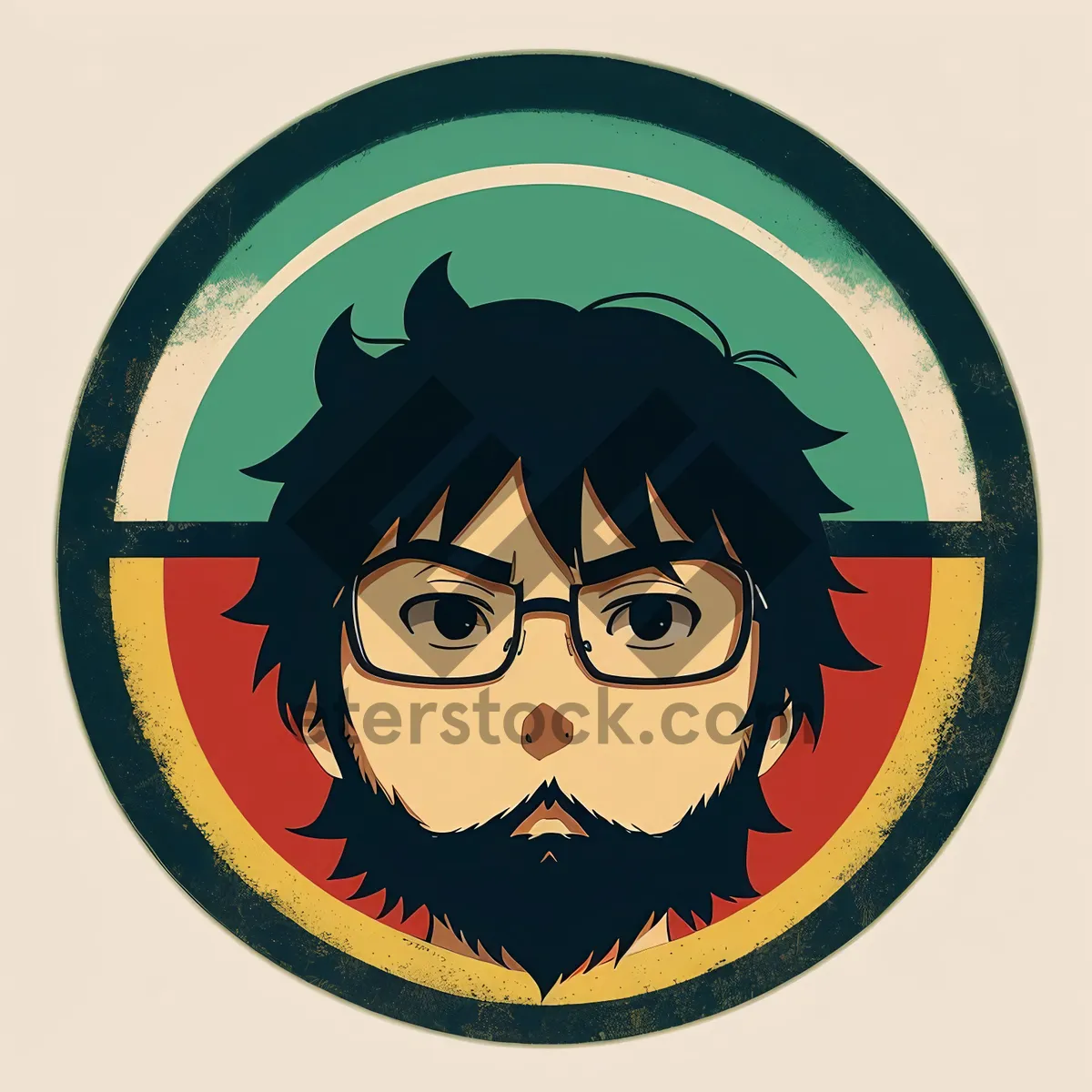Picture of Poison symbol icon design round button graphic