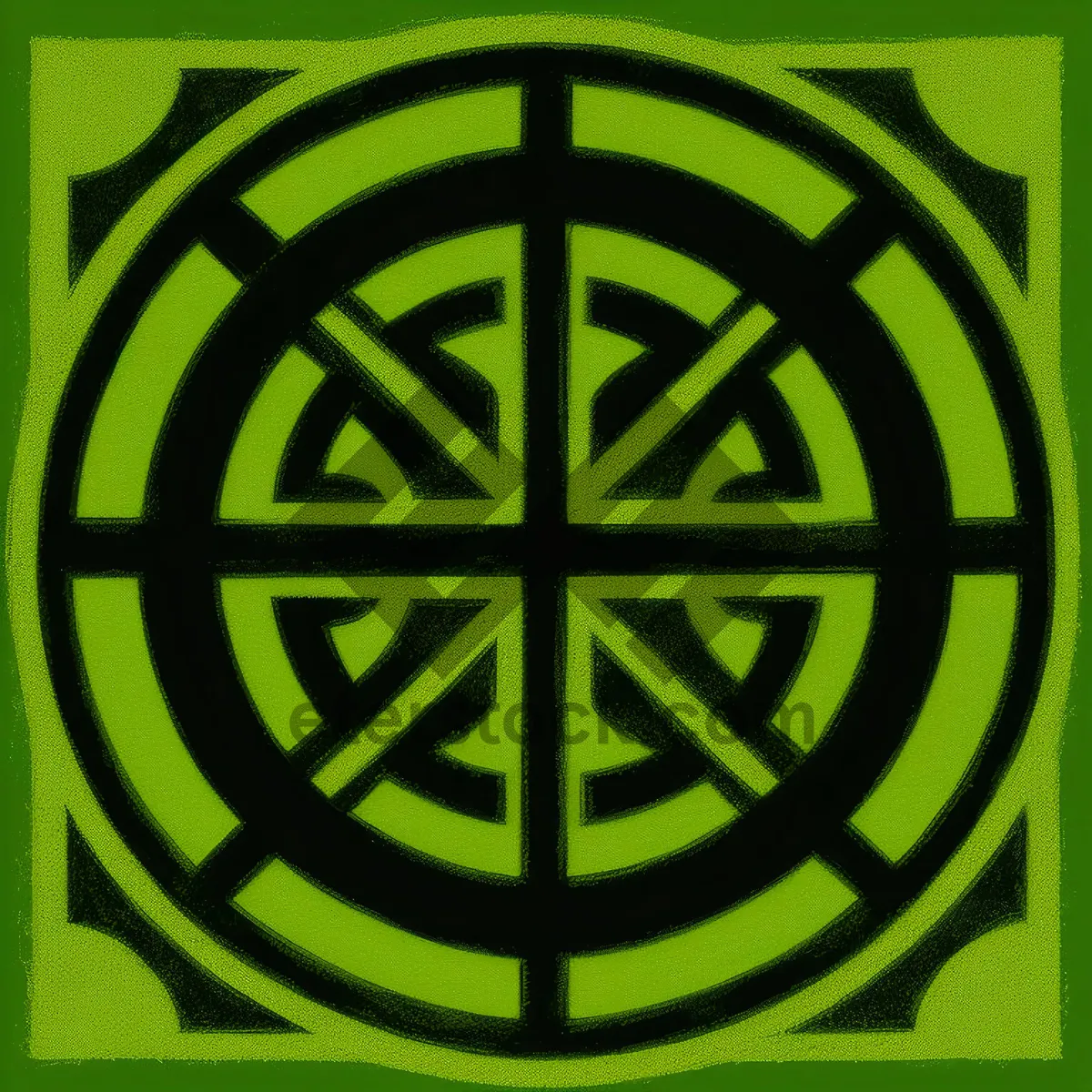 Picture of 3D Maze Symbol Design: Intricate Textured Labyrinth