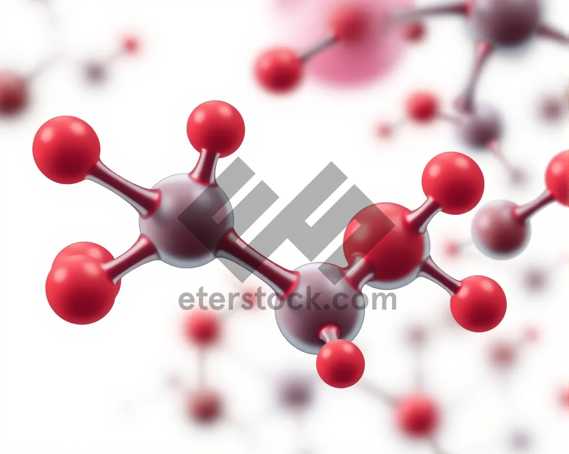 Picture of 3D Molecular Teamwork Icon - Atom Chemistry Science Group