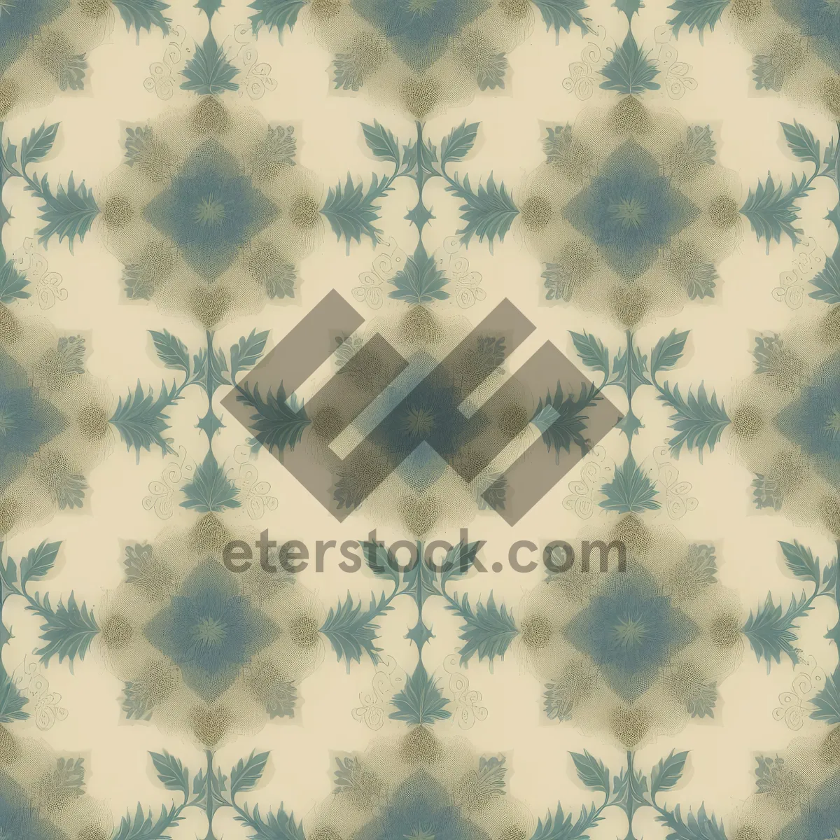 Picture of Floral silk vintage wallpaper with intricate patterns.