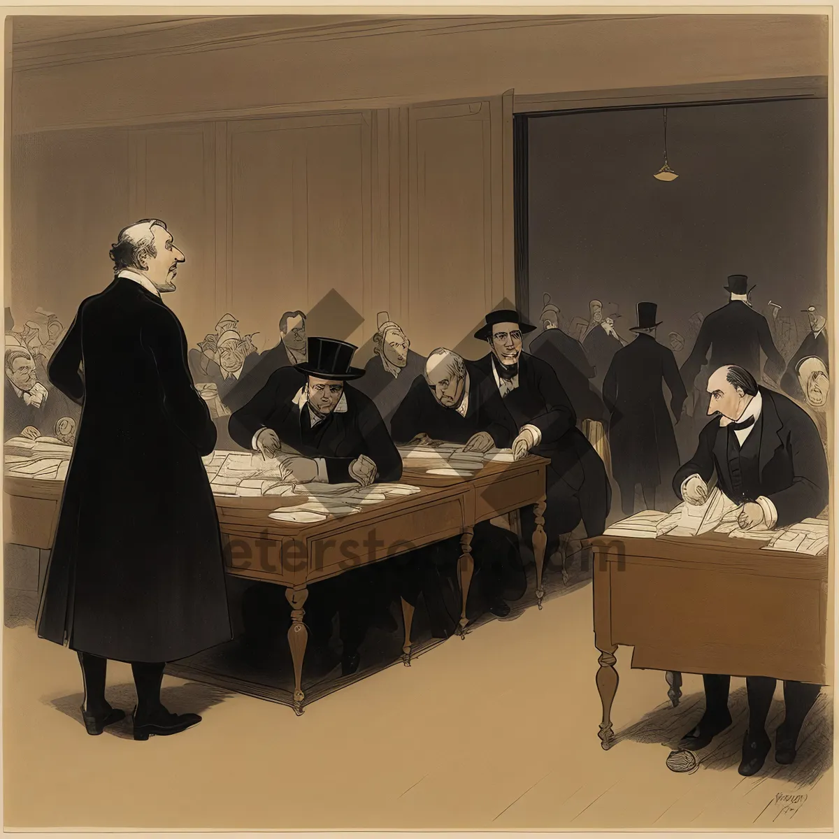 Picture of Group of professionals in a boardroom meeting