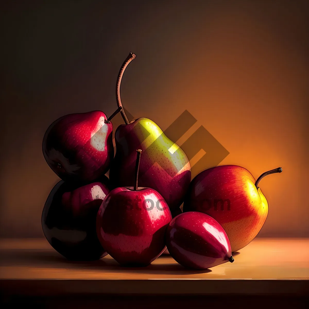 Picture of Fresh and Juicy Red Delicious Apple