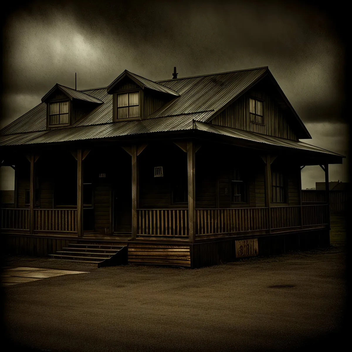 Picture of Charming Old Home with Picket Fence and Garage