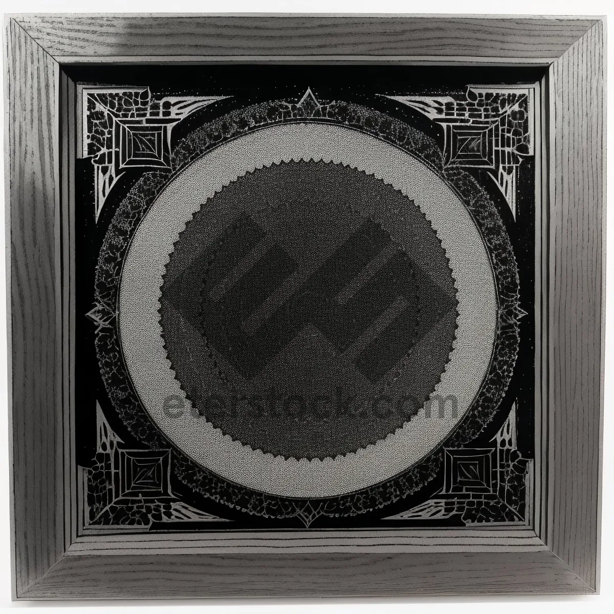 Picture of Vintage Wooden Wall Speaker with Grunge Texture